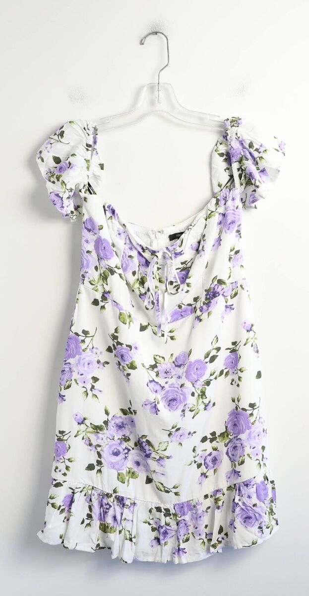 NWT Forever 21 floral print off-the-shoulder mini dress