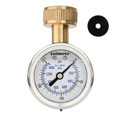 2 inch Glycerine Filled Stainless Steel Water Pressure Test Gauge 0200 Psi/kpa
