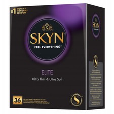 SKYN  Elite condoms  Ultra Thin  Soft Non-Latex Condoms  Retail box of 36