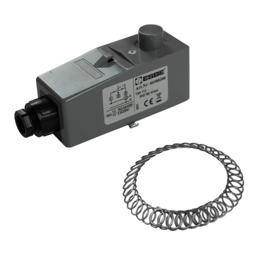 Anlegethermostat ESBE 20 bis 90 °C Rohrthermostat Außenskala Temperaturregler