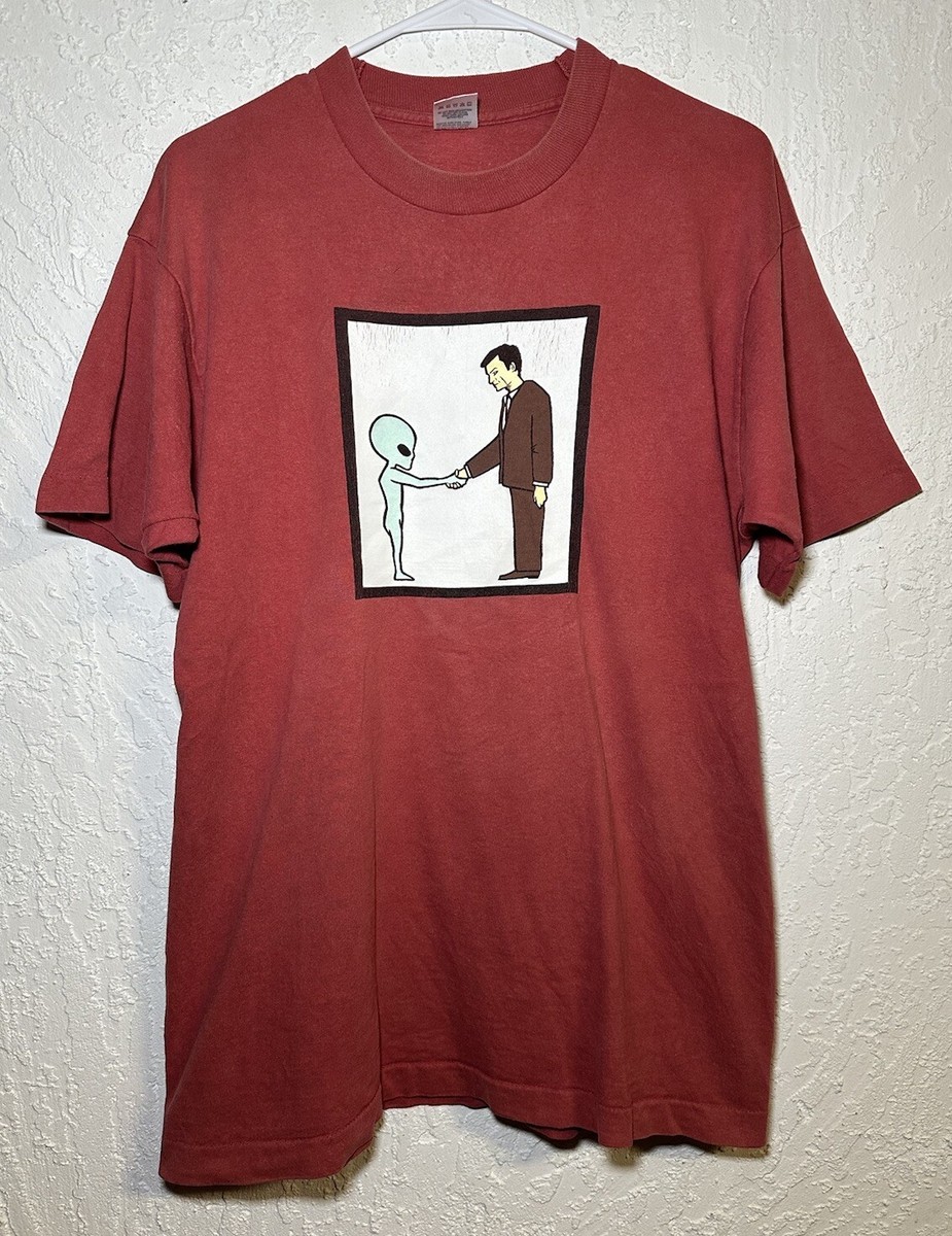 HELMET ヘルメット ★ 90s バンドTシャツ 来日 当時物 エイリアン Vintage 90s Helmet Band Original Alien Handshake Rare T