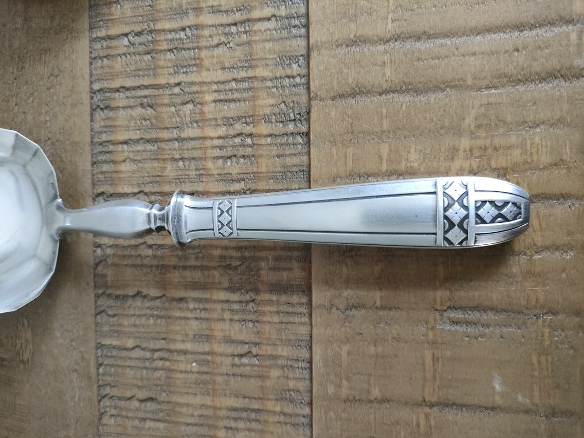 Louche à Crème Ancienne – Manche En Argent Fourré, Modèle Générique