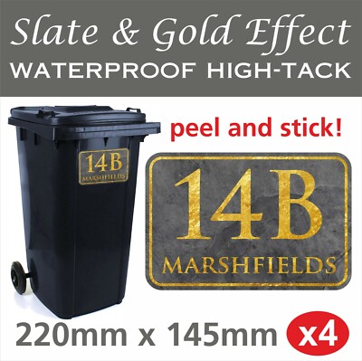 Numero Di Strada Personalizzato Wheelie Bin Spazzatura - Foto 7