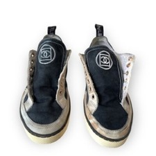 Chanel 2008 Interlocking CC Logo Sneakers Size 39 US 8-8.5