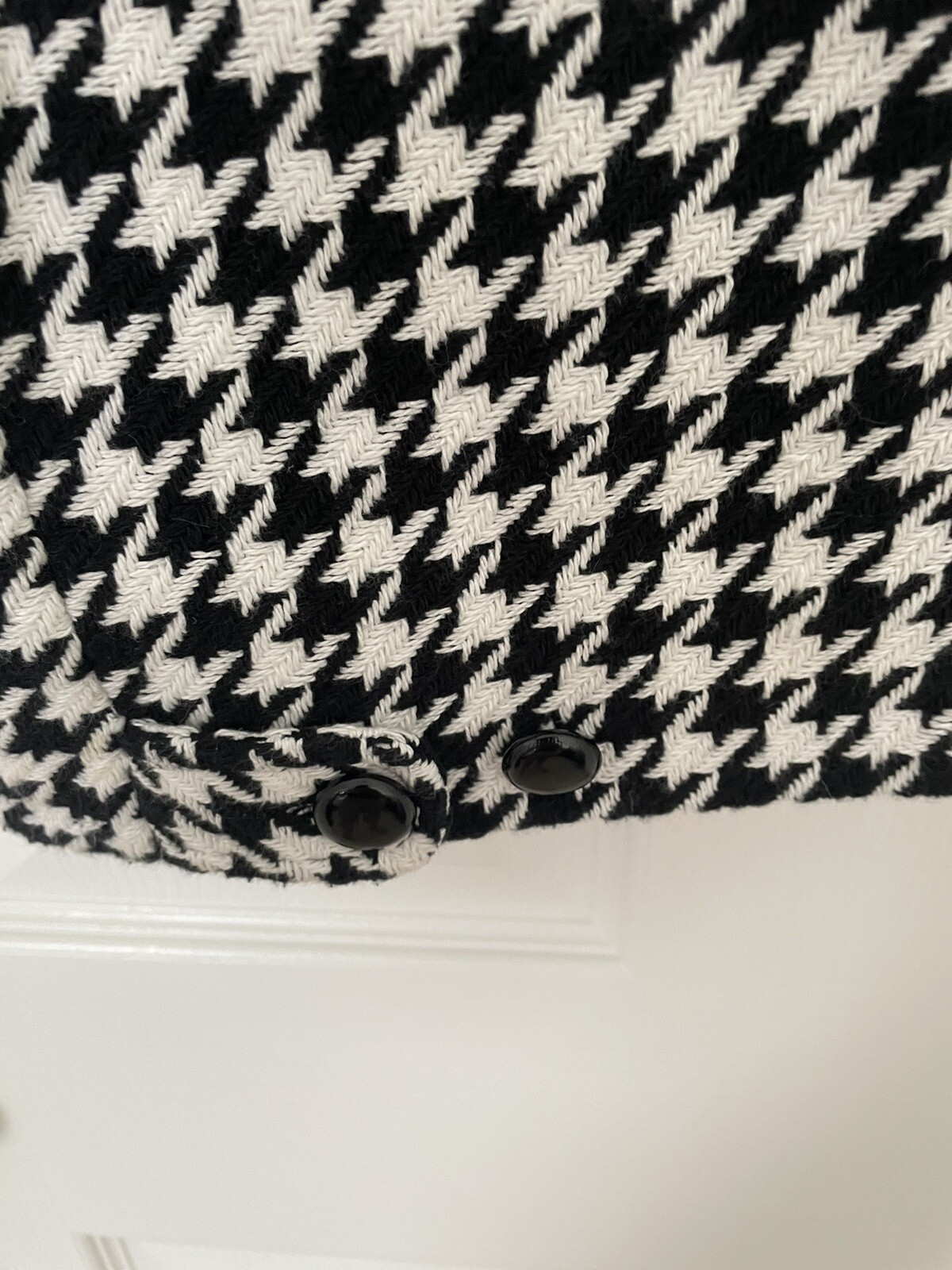 Grace Elements Cotton Houndstooth Cropped Jacket … - image 7