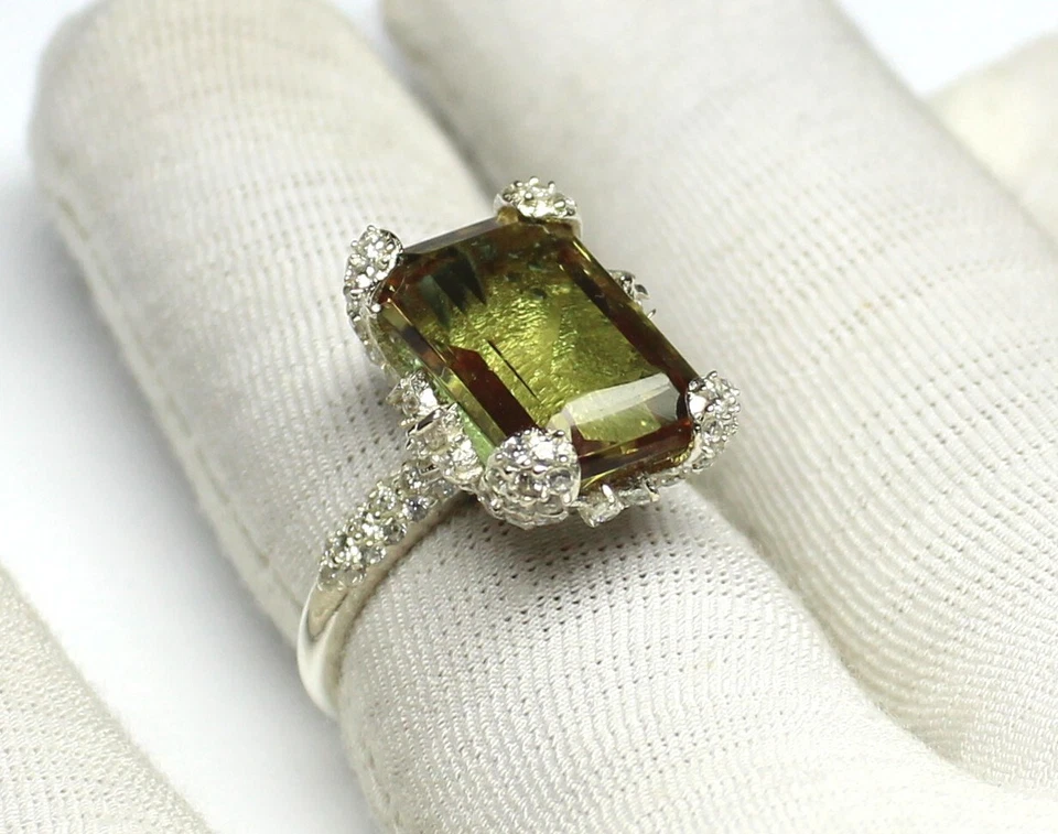 Genuine Color Change Russian Zultanite 925 Silver Ring, Alexandrite Ring on ebay - Image 3 of 4