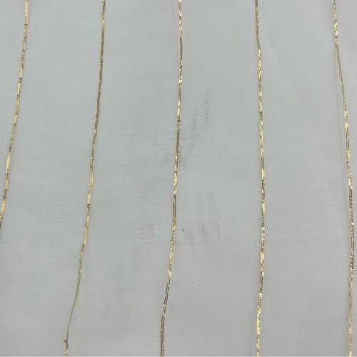 Sciarpe vintage - set di due lurex nero bianco oro usate garza trasparente a righe - Foto 12 di 15