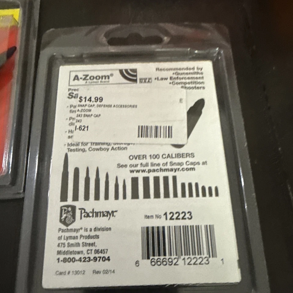 A-Zoom Snap Caps (2)   243 Win.  12223  (2 Pack) - Image 3 of 3