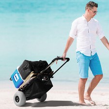 VEVOR Carretto da Spiaggia Giardino Carrello Ruote Per Palloncini 51x37 cm