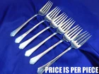 TOWLE LADY MARY STERLING SILVER SALAD FORK - GOOD CONDITION MONOGRAM