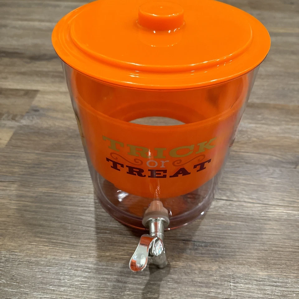 Halloween TRUCO GOLOSINA 1,5 GALONES FIESTA DISPENSADOR DE BEBIDAS BRUJA VAMPIRO HECHO EN EE. UU. Foto 2 de 4