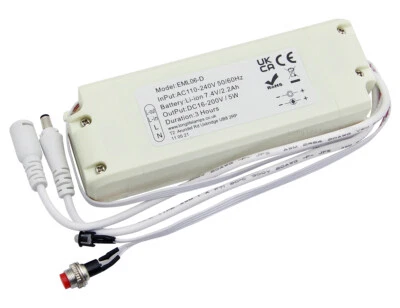 LONG LIFE LAMP COMPANY Emergency Battery Pack Upto 48W LED Panel 3 Hours Back Up Non Maintained EML06D