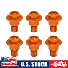 6X Front Fork Guard Bolts For KTM 125 250 300 390 400 450 500 525 XC XC-F EXC F