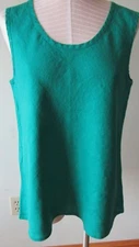 FLAX Linen  Jasmine  Tank  S & L   NWT  GREEN