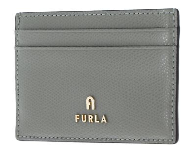 FURLA Camelia Card Case S Kartenhalter Agave grau Neu