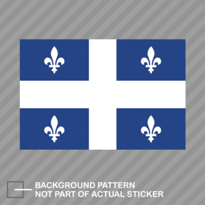 Quebec Flag Sticker Decal Vinyl Canada qc province