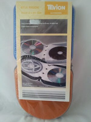 2 Tevion CD/DVD - Etui CD/DVD-Box CD-Etui DVD-Etui CD-Box DVD-Box blau u. orange