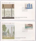 FINLAND 1987 2 FLEETWOOD FIRST DAY COVERS EUROPA ARCHITECTURE CACHET