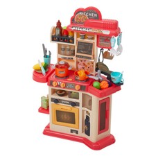 Kitchen Play Set For Kid Girl Boy Toddler Pretend Play Toy Cooking Sound Lighted