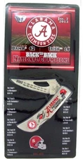 ALABAMA CRIMSON TIDE 2012 NATIONAL CHAMPIONSHIP KNIFE FROST CUTLERY NIP