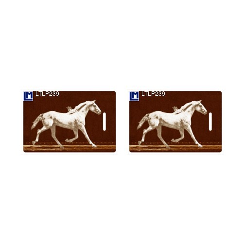 3D Lenticular Original Luggage Tags, Muybridge Horse, Pack of 2 (3.5" x 2.5") - Picture 1 of 2