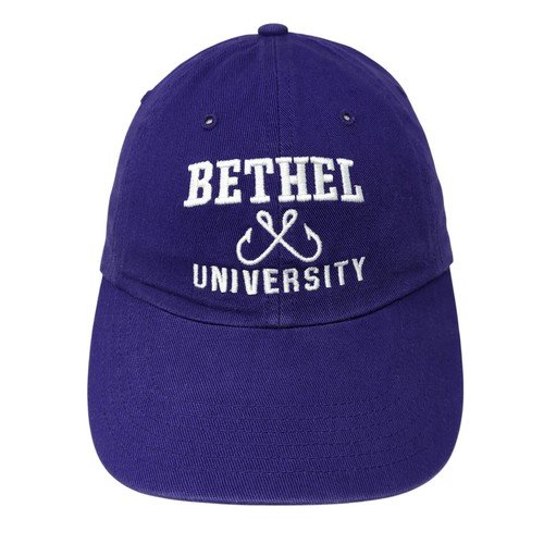 Bethel University Slideback Hat Purple One Size Adjustable Embroidered - Picture 1 of 8