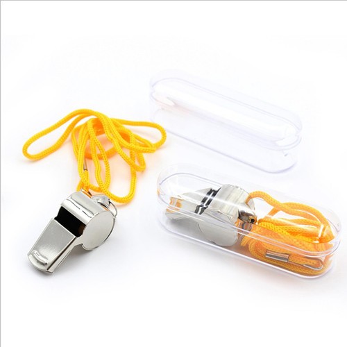  3 PCS Metal Whistle Referee with Lanyard Pendant Portable Outdoor Life Saving - Zdjęcie 10 z 11