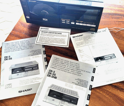 RARITÄT!! '' EINER DER ERSTEN ''Compact Disc Digital Player  SHARP  DX-3 Klassiker