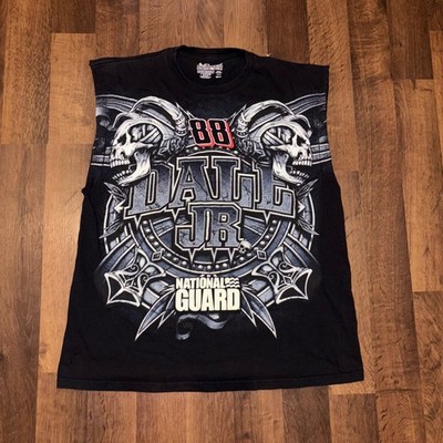 Chase Authentics Dale Earnhardt Jr 88 National Guard Skull Muscle Tee Black XL