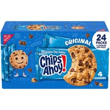 CHIPS AHOY Chocolate Chip Cookies, Snack Packs 1.55 Ounce Pack of 24