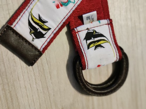 Guy Harvey Belt For Women Size Medium Angel Fish & Flowers Beach Ocean Nautical - Picture 12 of 14