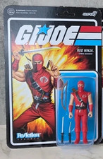 SUPER 7 REACTION FIGURES G.I. JOE RED NINJA TARGET EXCLUSIVE