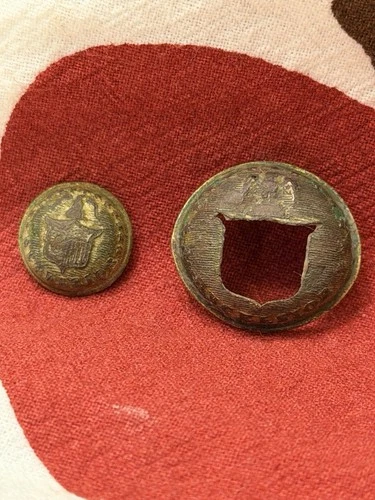 Civil War York Cuff Coat and Cuff Button Faces - Richmond, Va