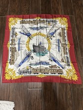 Celine Silk Scarf With Boat Design