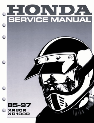 #ad 1985 1997 Honda XR80R XR100R XR80 R XR100 R Service Shop Repair Paper Manual $23.69
