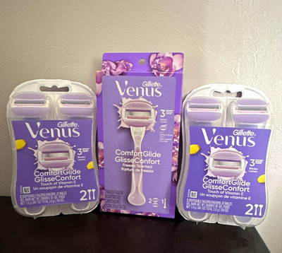 Gillette Venus ComfortGlide GlisseComfort 3-Blade Refills 4ct Freesia