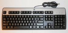 HP SK-2885 434821-002 Wired USB Black / Silver Keyboard Tested