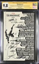 Venomverse #1 CGC 9.8 Signed ×10  Skottie Young, Peter David, Rick Remender Ect.