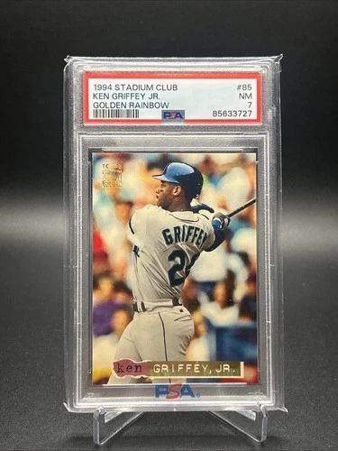 1994 Topps Stadium Club - Ken Griffey Jr #85 Golden Rainbow PSA 7
