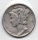 1944 Mercury Dime - Nice Silver - #25