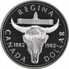 1982 Canada 50% Silver Canadian Silver Dollar - Regina Centennial *8650