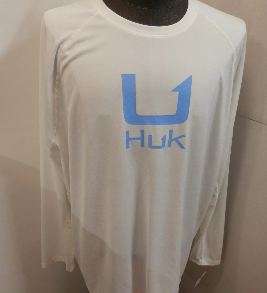 T-shirt Huk Fishing Products Blanc - Taille XL - Homme - Occasion Comme Neuf