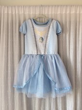 Disney Princess Cinderella Blue Tulle Dress Girls Size 6