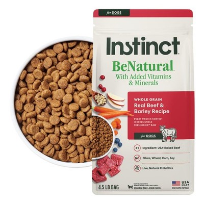 Instinct BeNatural, Natural Dry Dog Food, Raw 4.5 Pound (Pack of 1), Beef 