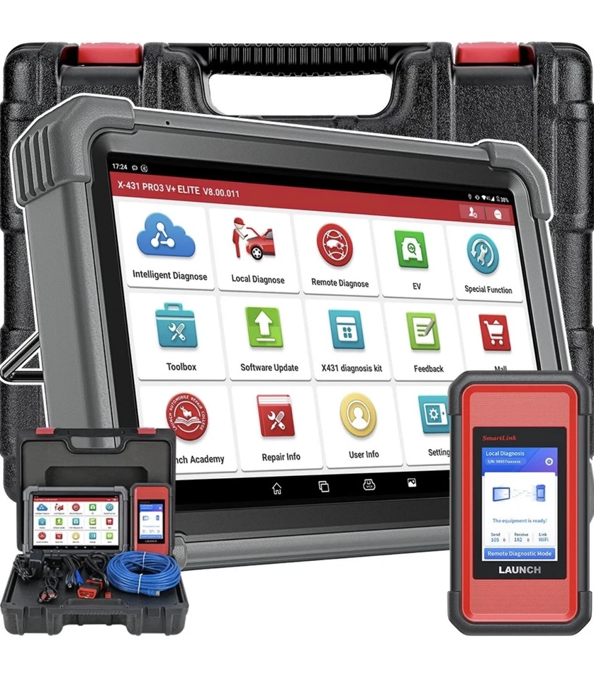2025 LAUNCH X431 PRO3S+ ELITE PRO5 Car Diagnostic Tool J2534 Programming Coding - Image 3 of 4
