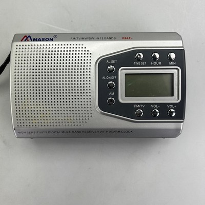 Mason R641L Weltempfänger Multiband Radio FM MW SW 12 Bands Alarmuhr