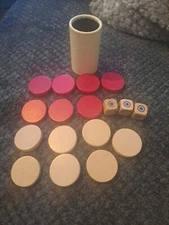 Royal Game of Summer 1977 Vtg  Game Selchow Replacement 14 Pieces 3 Dice & Cup