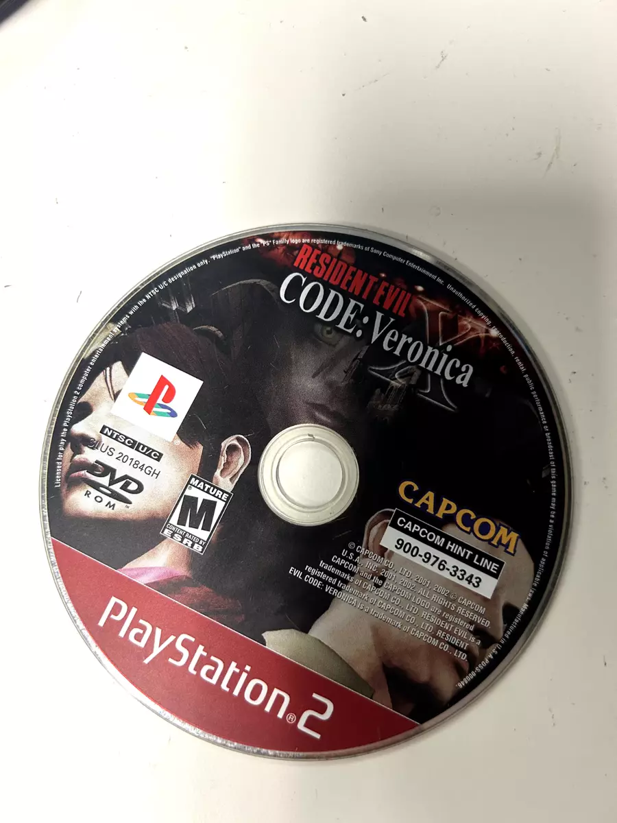 Resident Evil Code Veronica X - Original Sony Playstation PS2 Game