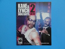 PLAYSTATION 3 KANE & LYNCH 2: DOG DAYS INSTRUCTION MANUAL **NO GAME INCLUDED**