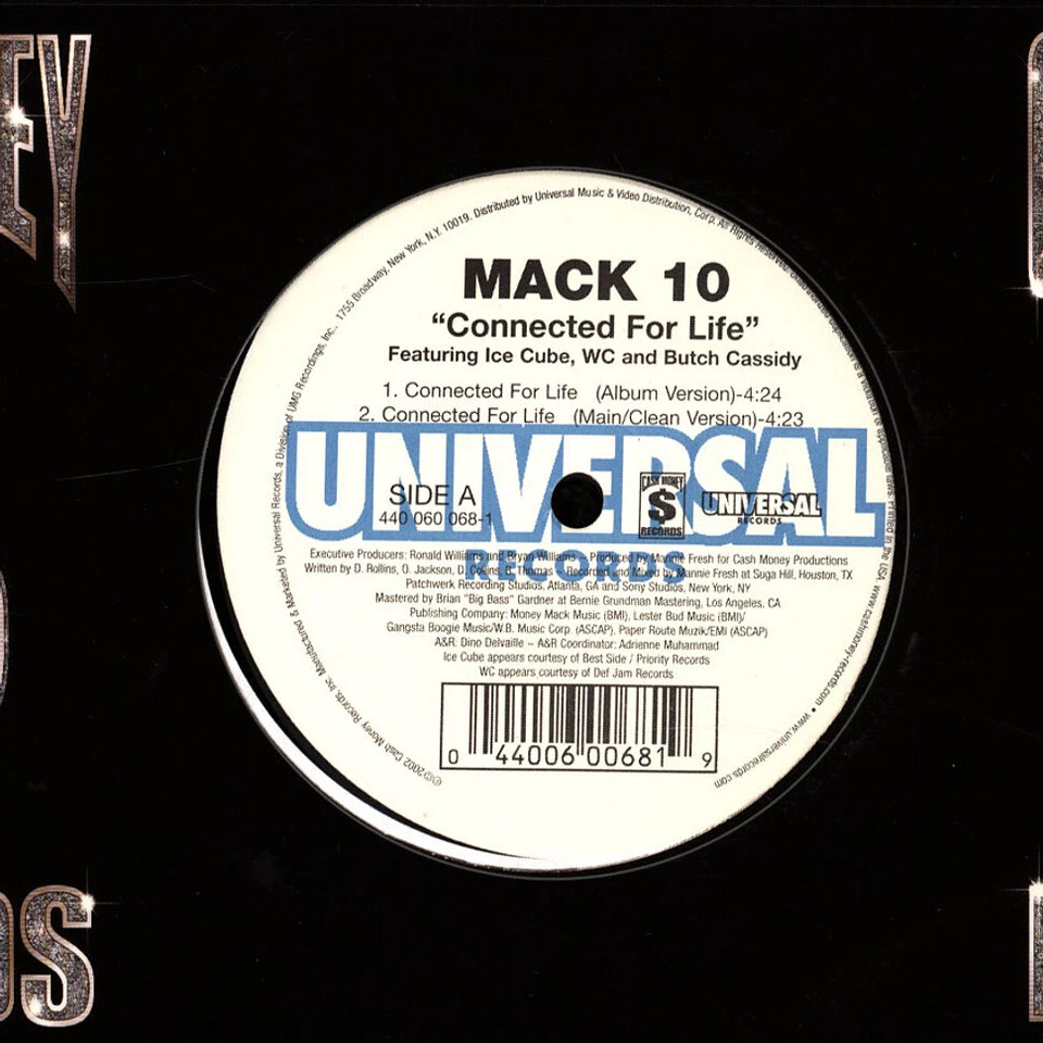 Mack 10 - Connected for life feat. Ice Cube, (Vinyl 12" - 2002 - US - Original) - Bild 2 von 4